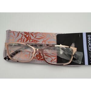 3 Pr New Foster Grant Glasses 2.75 Gold Colored Frame Scratch Resistant Lenses